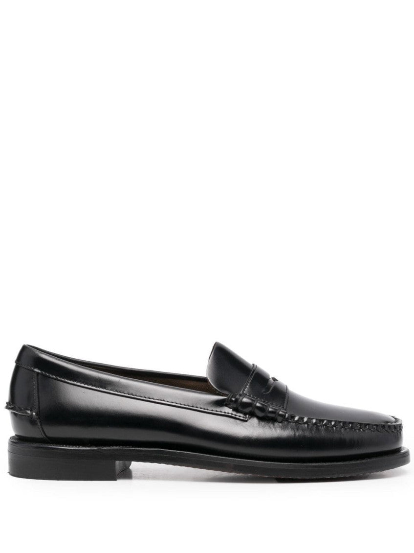 Black Logo Loafers 1