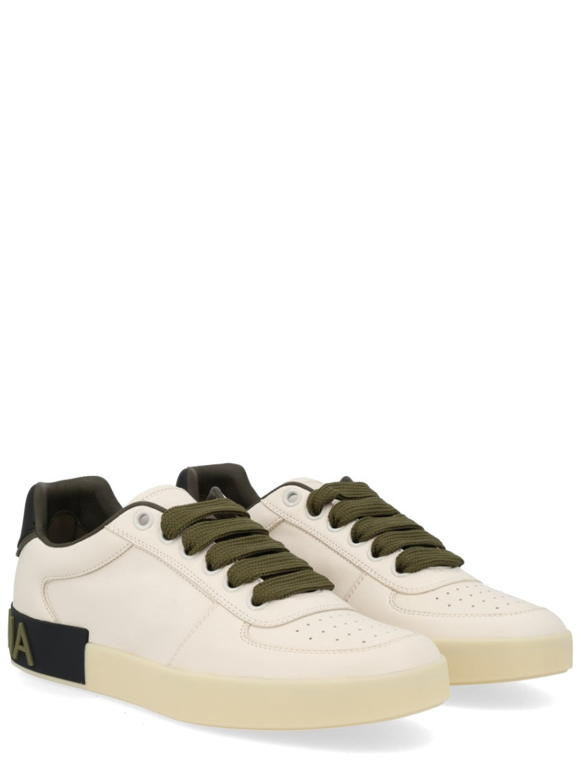 Beige Logo Sneakers 2