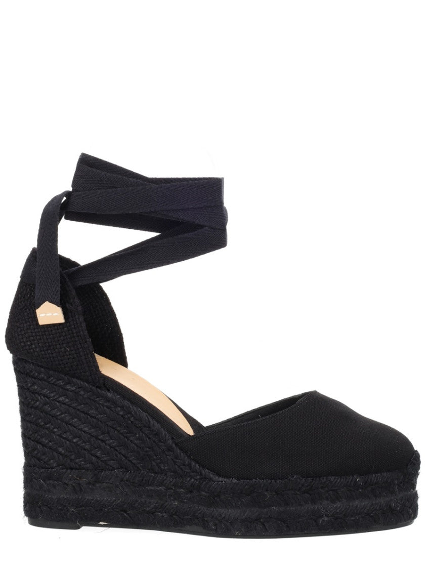 Black Ankle strap Wedges 1