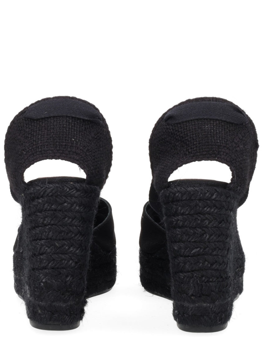 Black Ankle strap Wedges 4