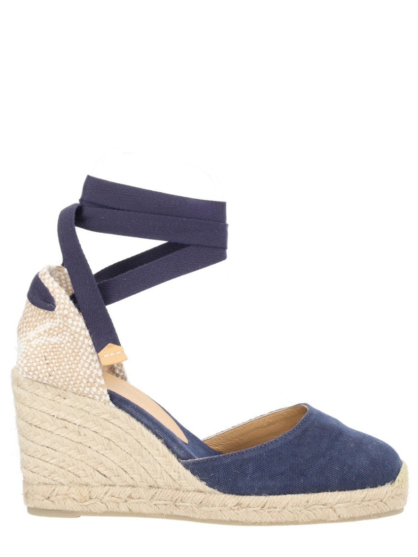 Blue Ankle-strap Wedges 1