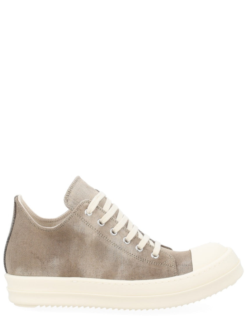 Grey Solid Low Sneakers 1