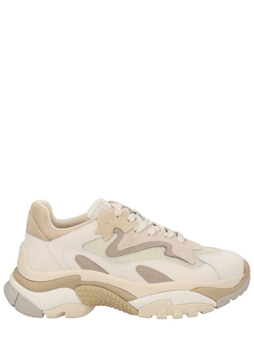Beige Lace-up Sneakers 1