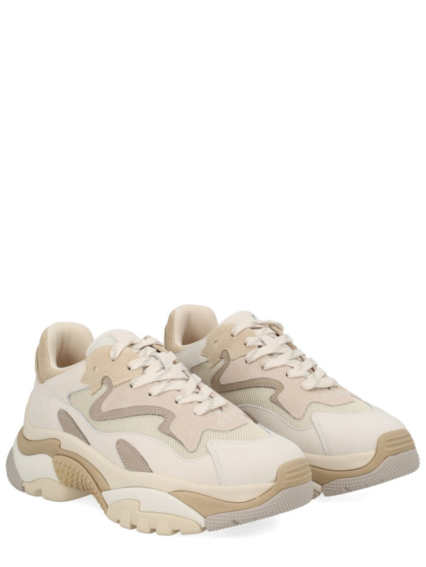 Beige Lace-up Sneakers 2