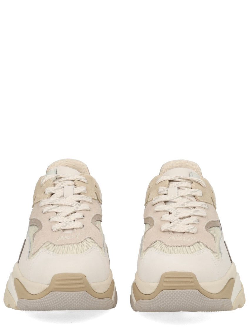 Beige Lace-up Sneakers 3