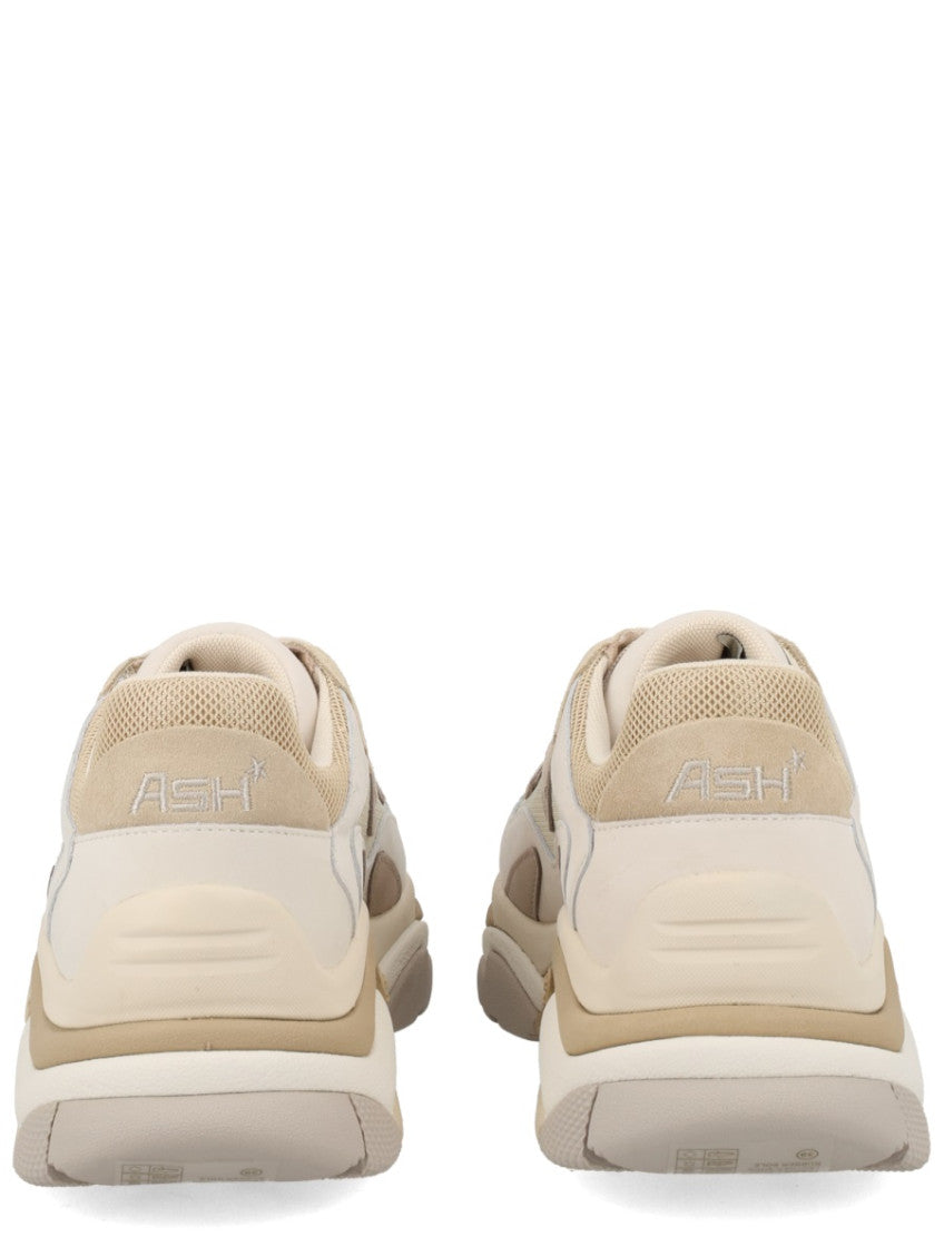 Beige Lace-up Sneakers 4