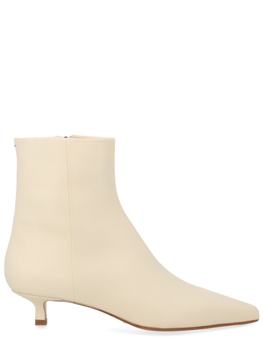Beige Solid Sofie Boots 1