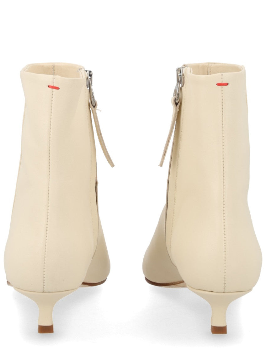 Beige Solid Sofie Boots 4