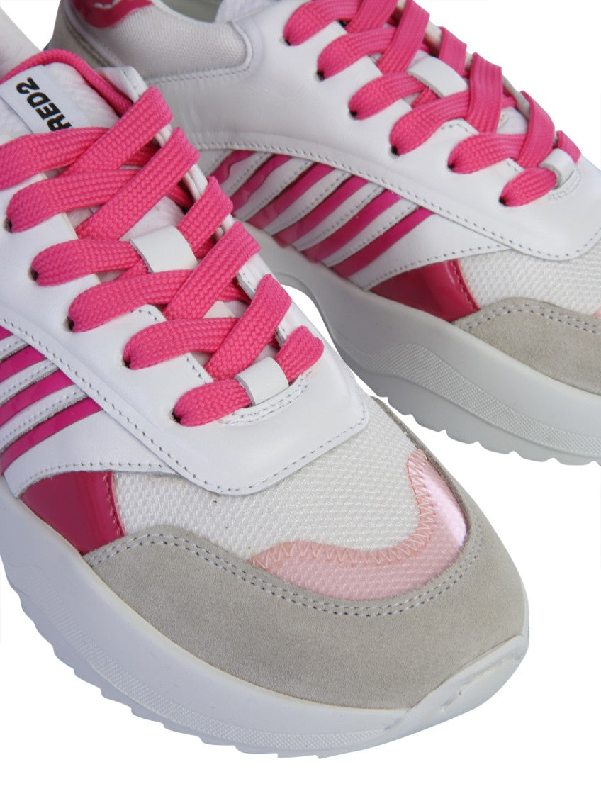 White Lace Up Sneakers 3