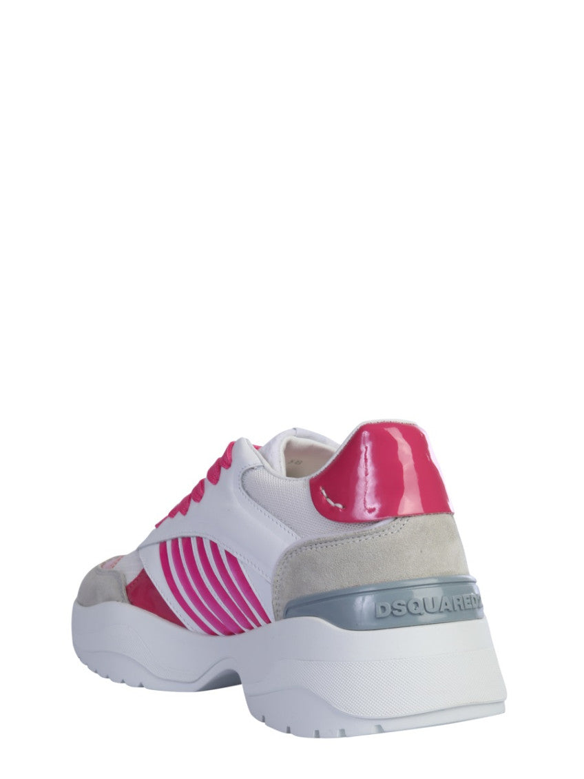 White Lace Up Sneakers 4