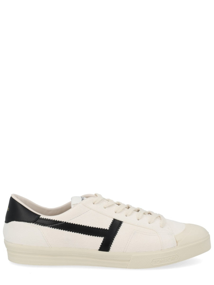 White Color Block Sneakers 1