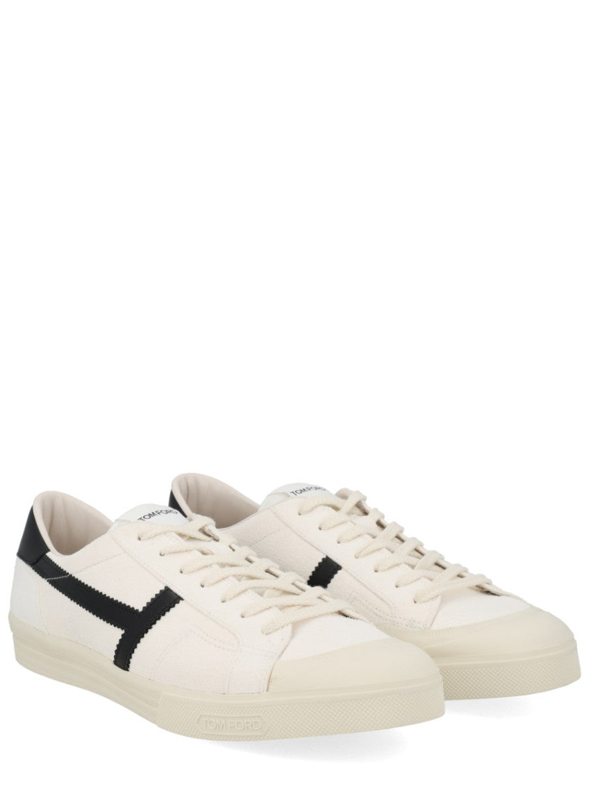 White Color Block Sneakers 2