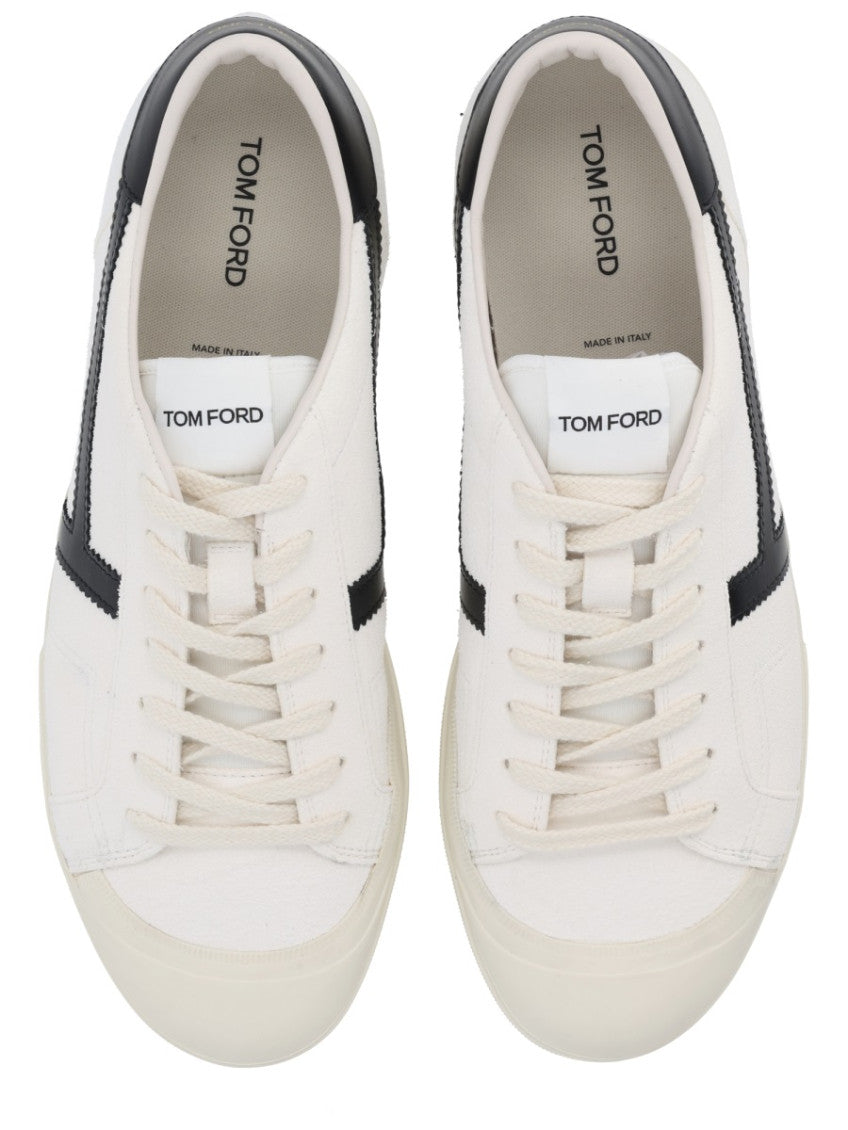 White Color Block Sneakers 5