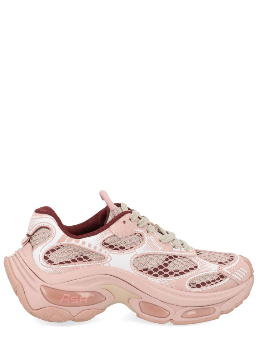 Pink Textured Sneakers 1