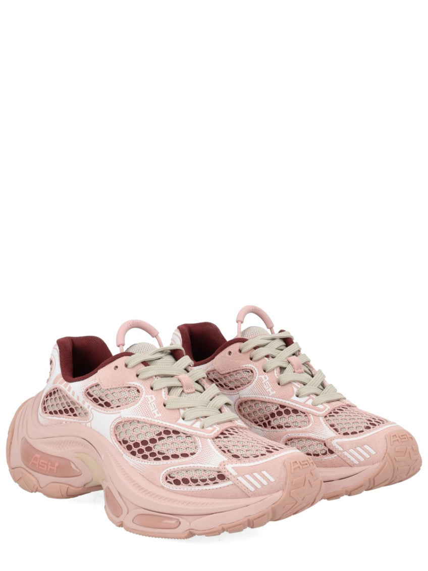 Pink Textured Sneakers 2