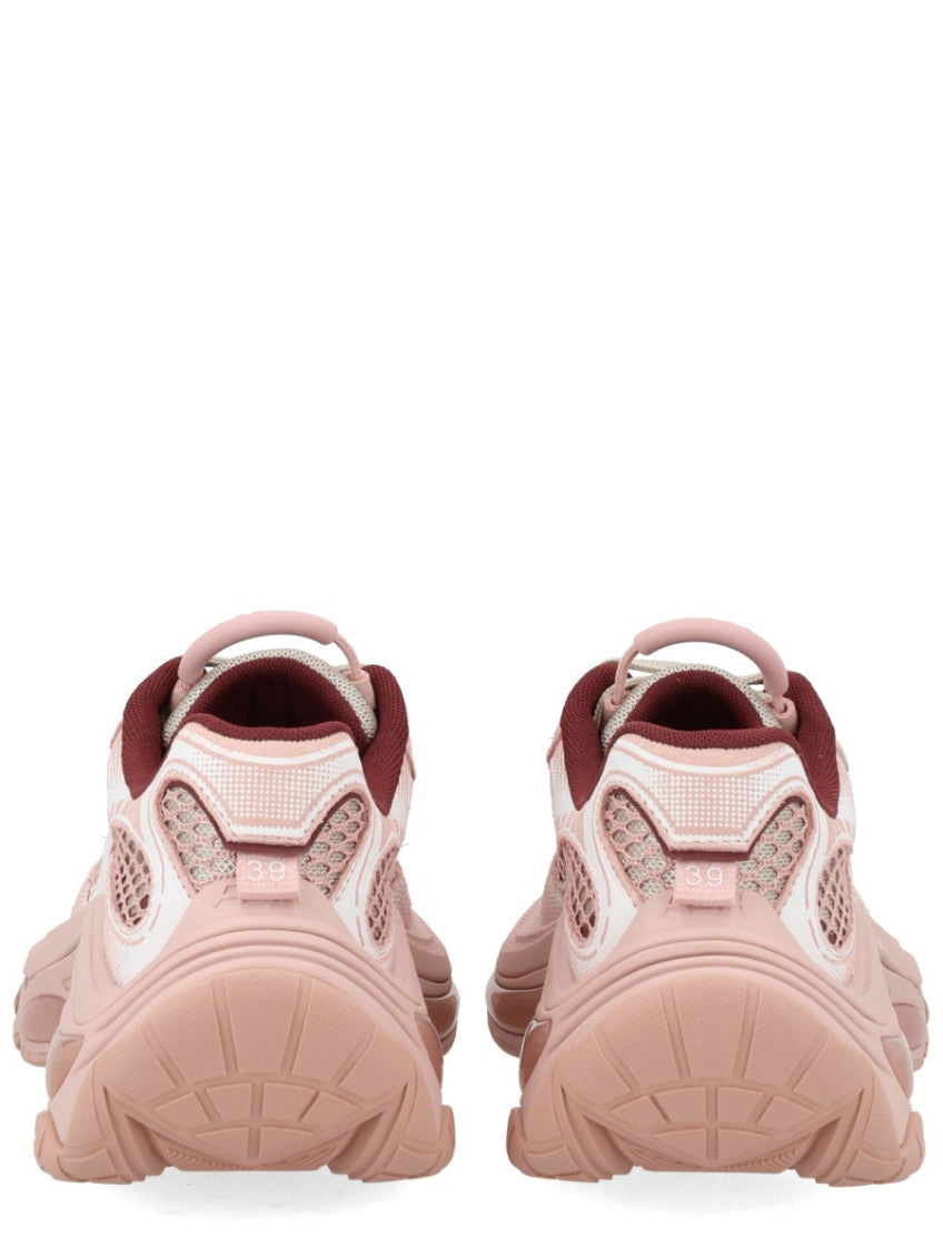 Pink Textured Sneakers 3