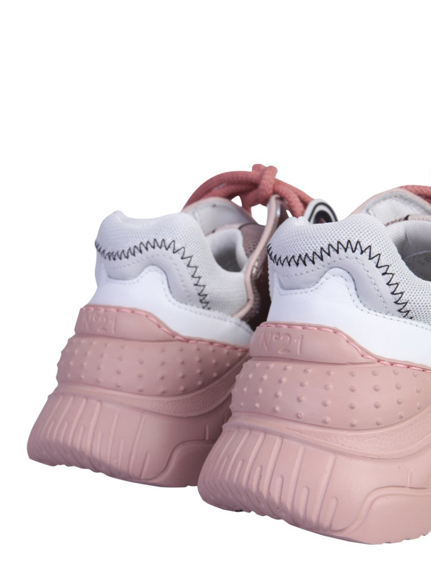 Multi Color Lace Up Sneakers 2