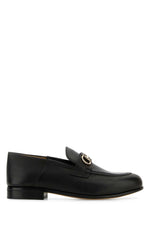 Black Solid Loafers 1