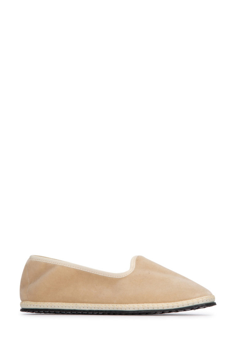 Beige Solid Loafers 2