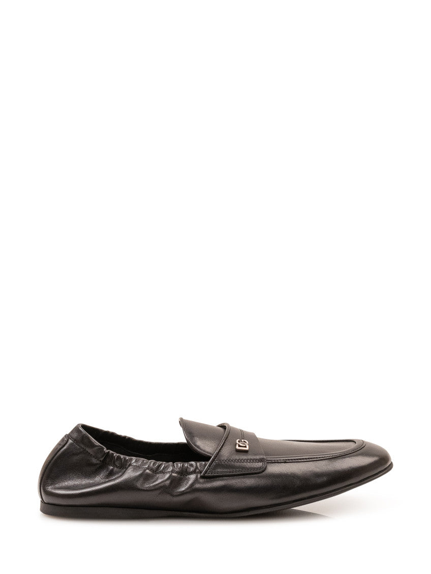 Black Solid Loafers 1
