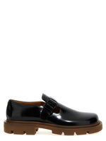 Black Solid Mary Jane Loafers 1
