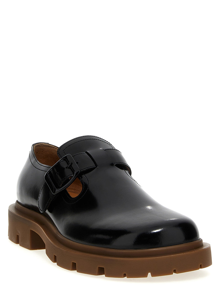 Black Solid Mary Jane Loafers 2