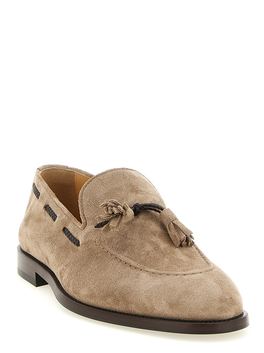 Brown Solid Nappi Loafers 2