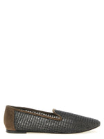 Brown Embroidery Loafers 1