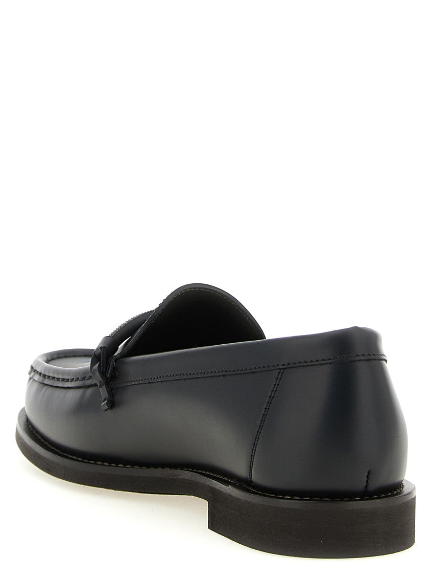 Black Solid Penny Loafer 3