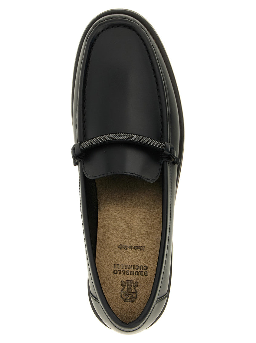 Black Solid Penny Loafer 4