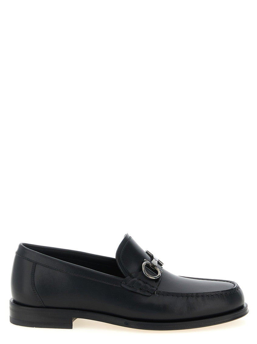 Black Solid Teatro Loafers 1