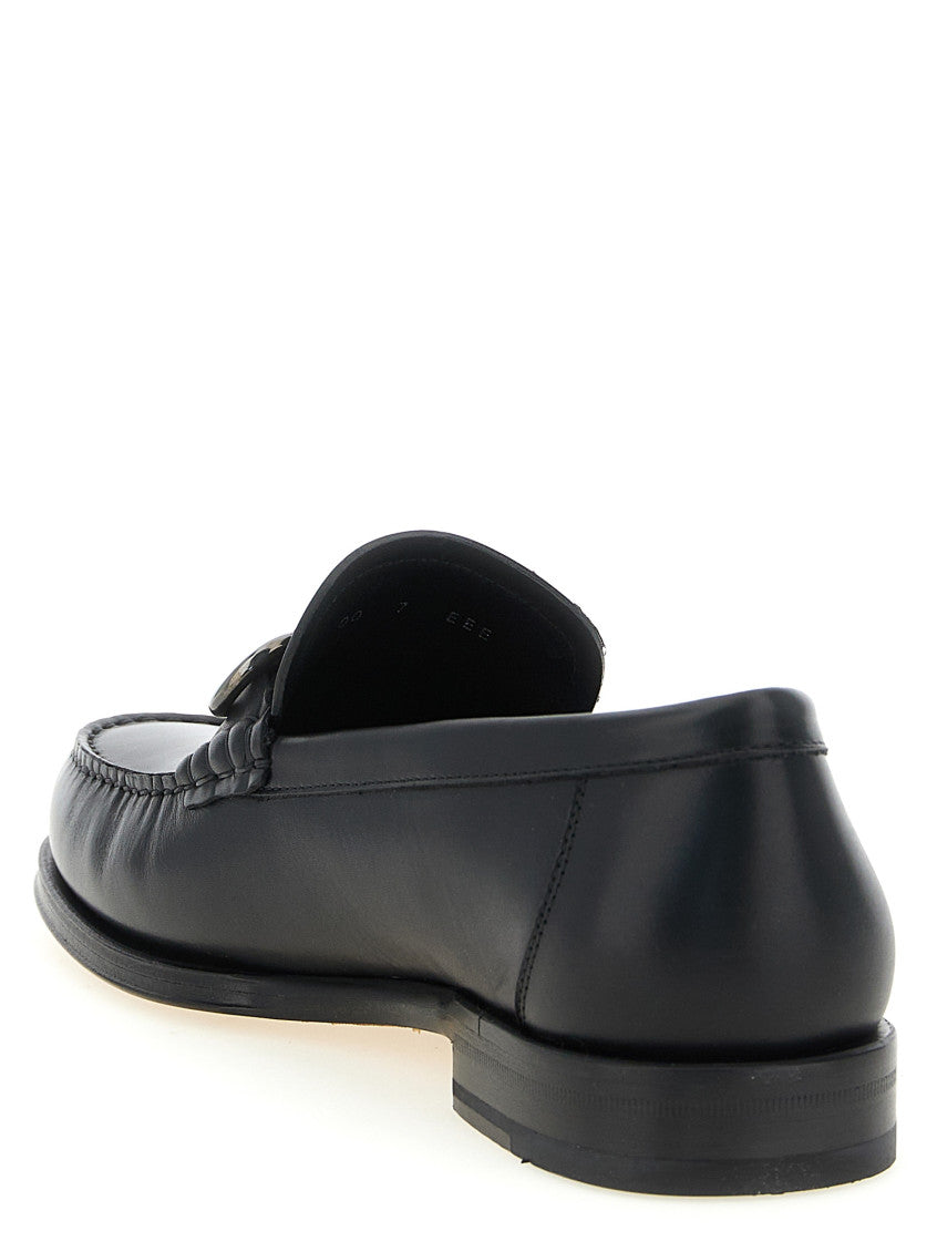 Black Solid Teatro Loafers 3