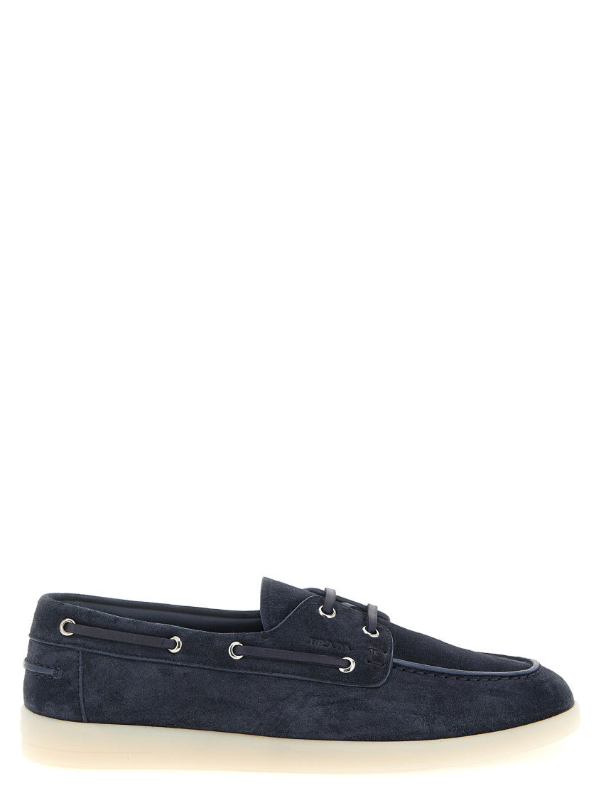 Blue Solid Loafers 1