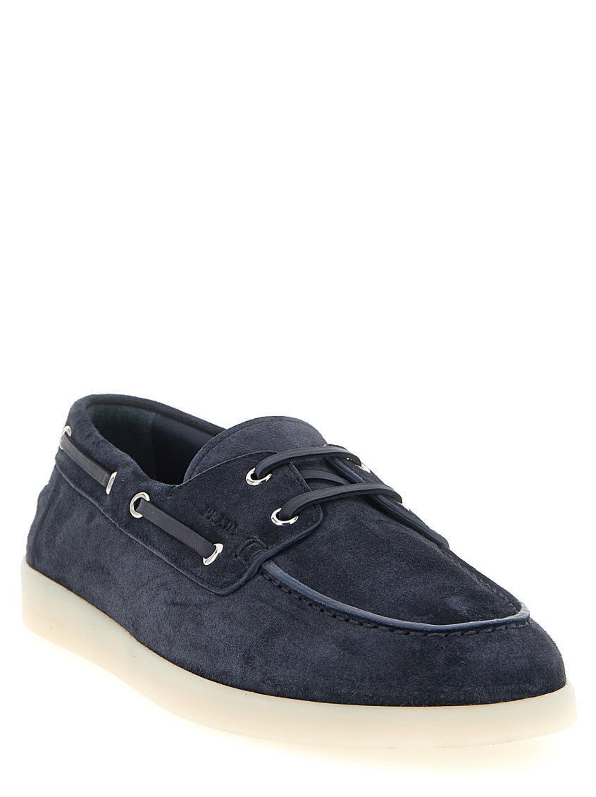 Blue Solid Loafers 2