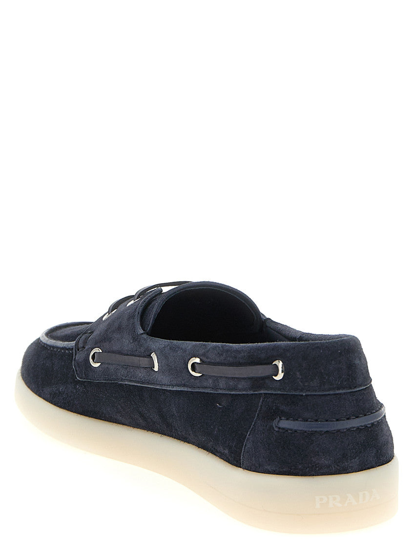 Blue Solid Loafers 3
