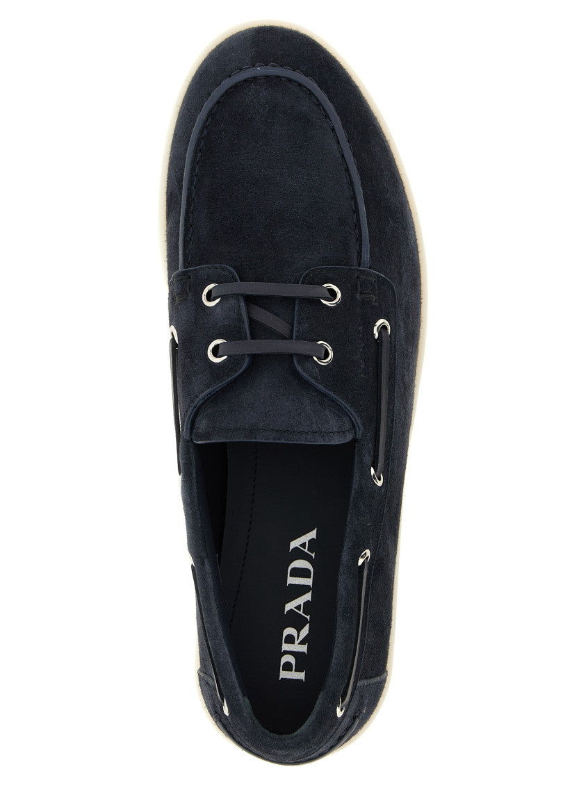 Blue Solid Loafers 4