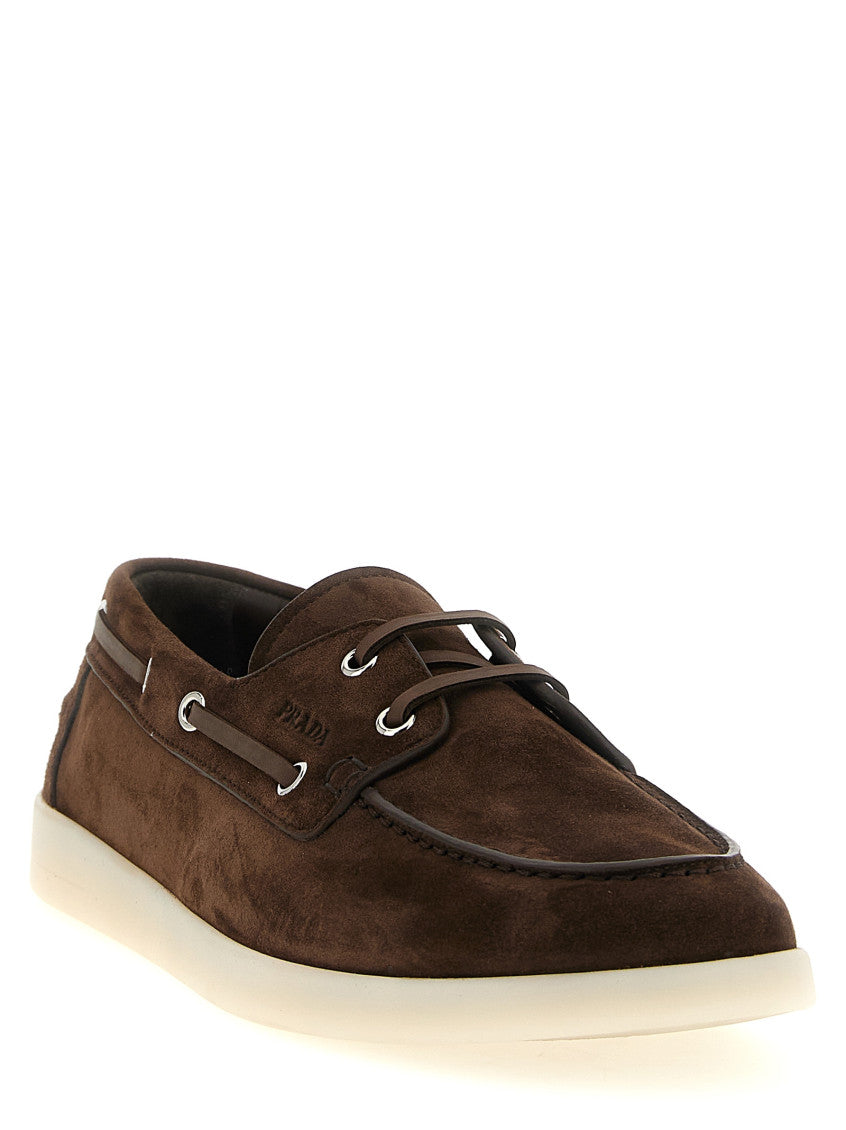 Brown Solid Boat Loafers 2