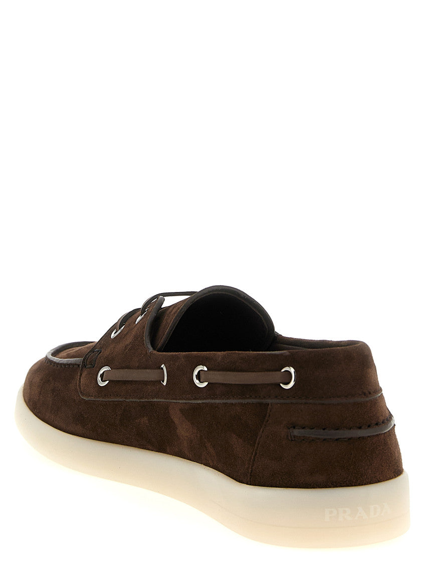 Brown Solid Boat Loafers 3