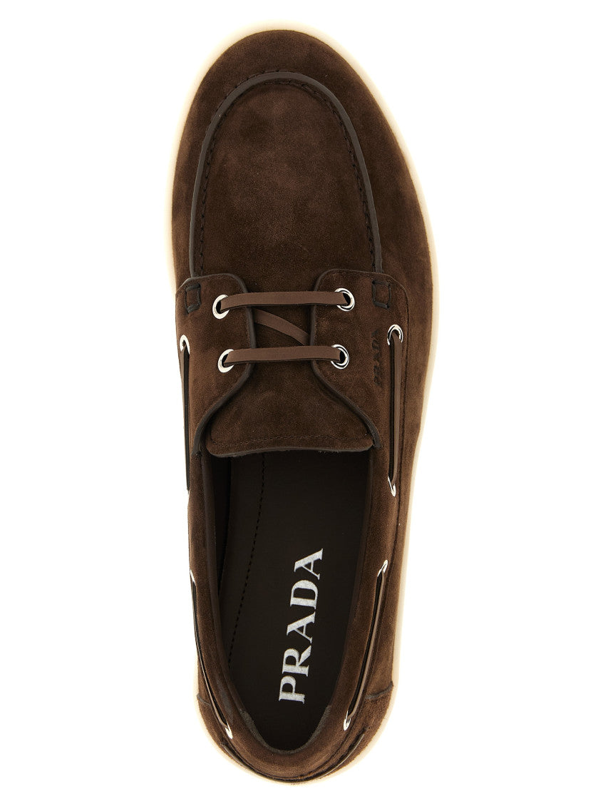 Brown Solid Boat Loafers 4