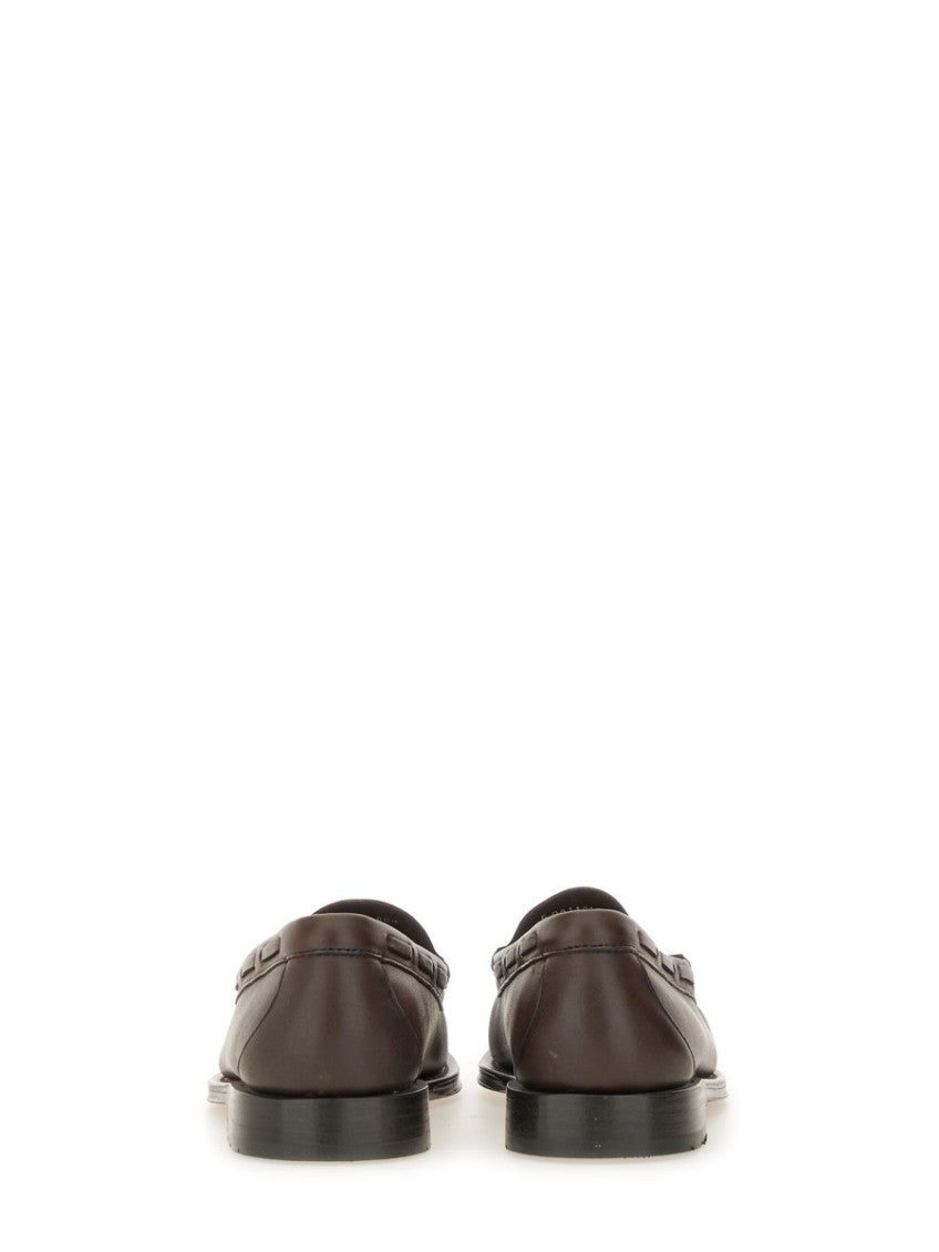 Brown Solid Larkin Loafers 3