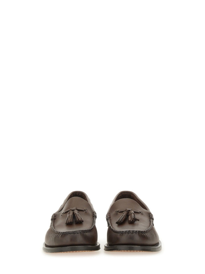 Brown Solid Larkin Loafers 4
