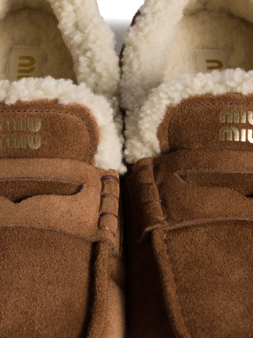 Brown Solid Winter Loafers 4