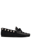 Black Embellished Loafers 1