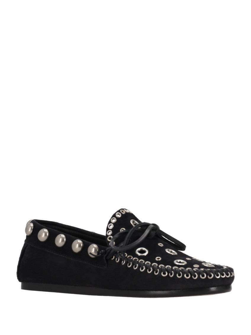Black Embellished Loafers 2