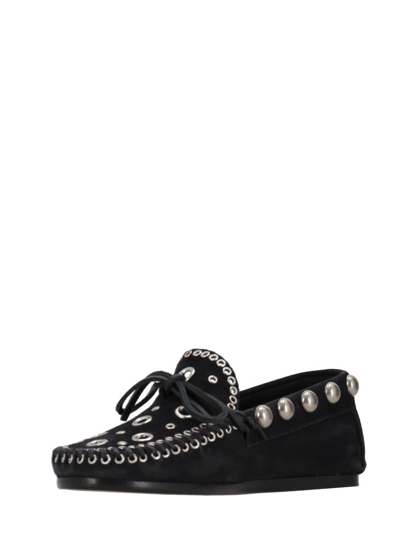 Black Embellished Loafers 3