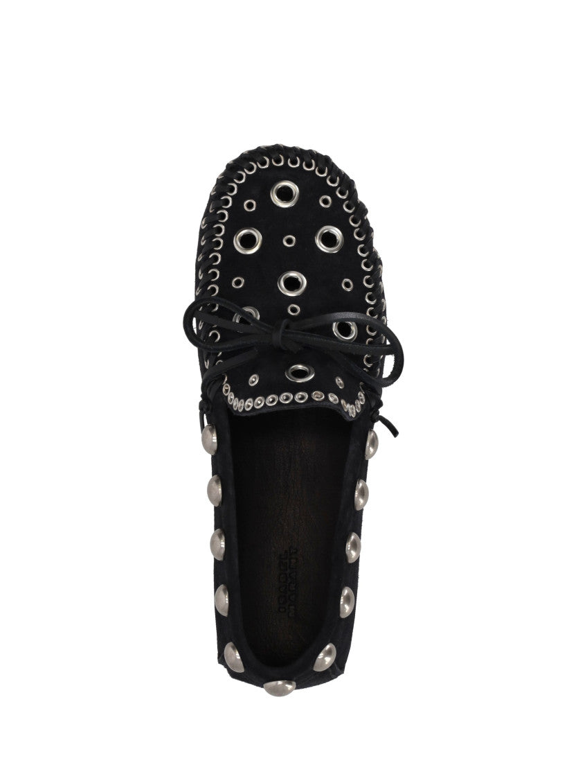 Black Embellished Loafers 4