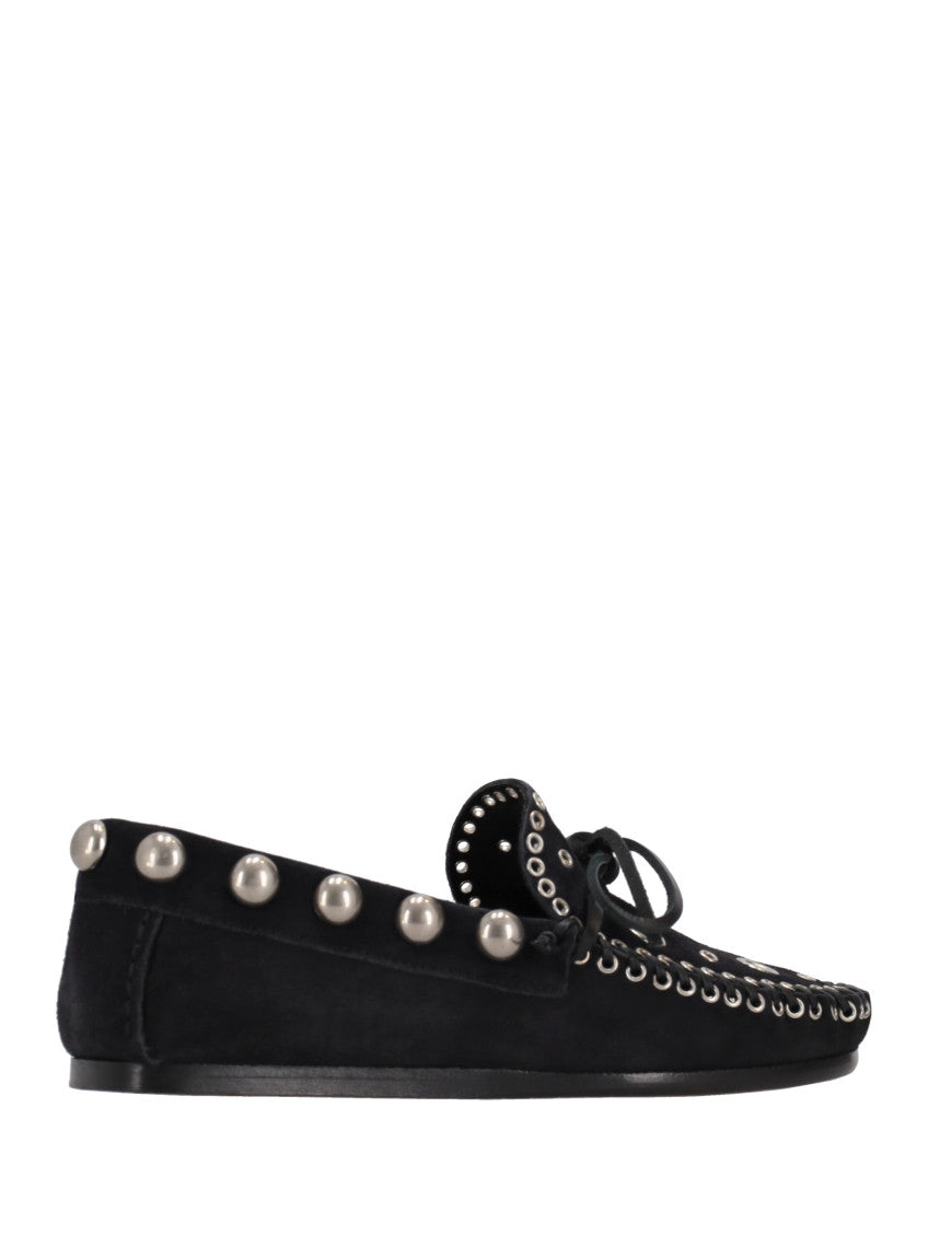 Black Embellished Loafers 5