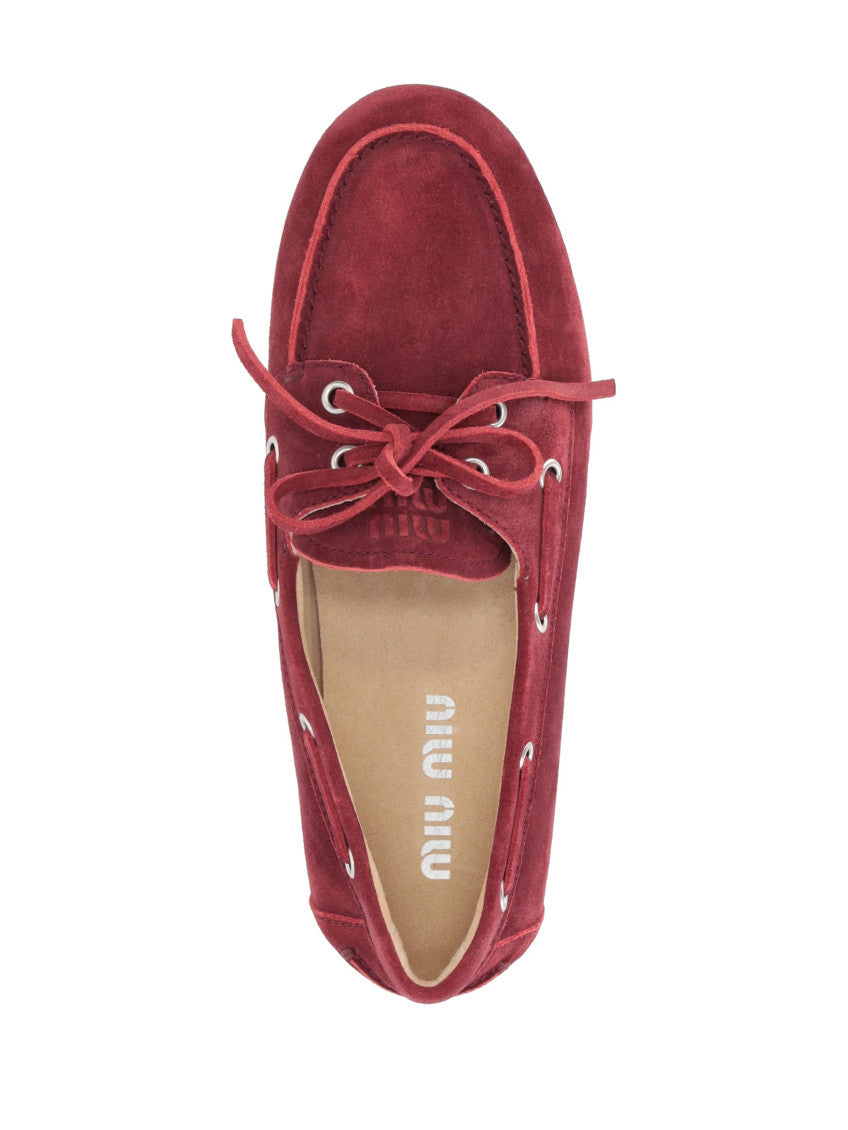 Red Solid Loafers 4