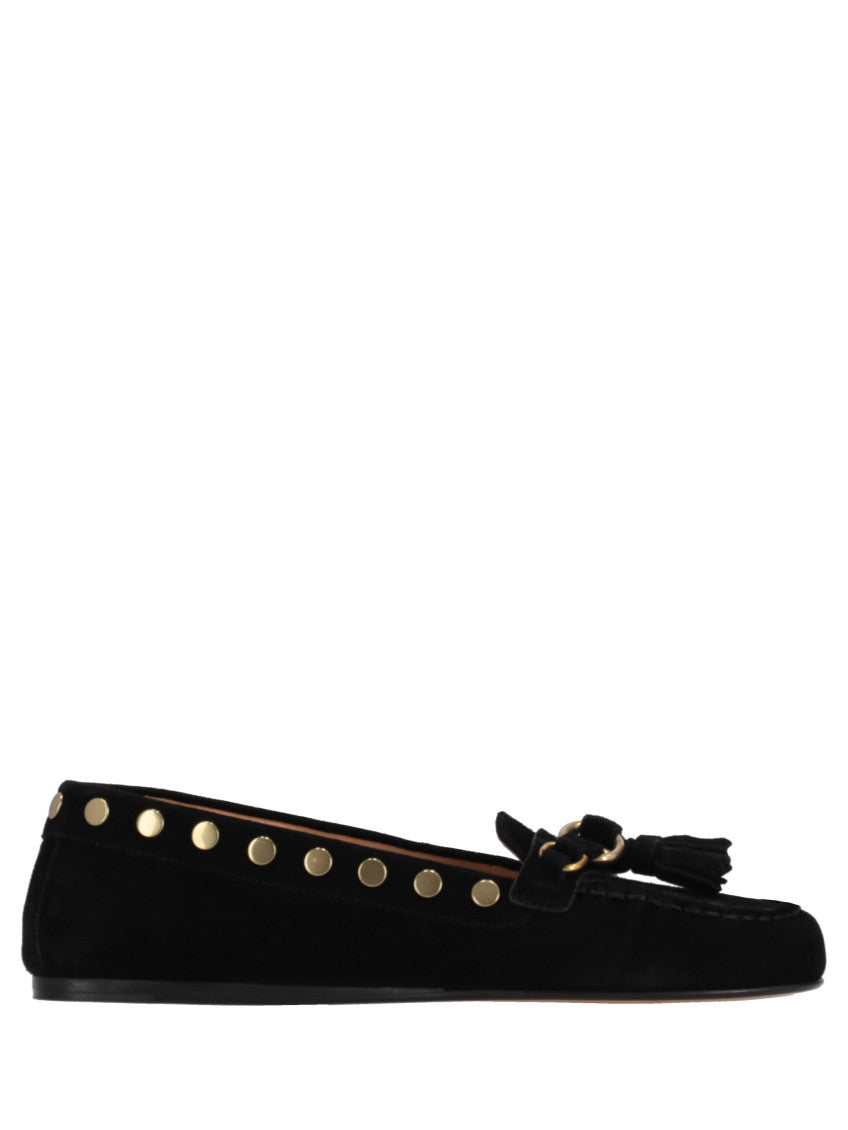 Black Studded Loafers 1