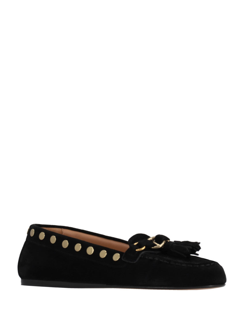 Black Studded Loafers 2